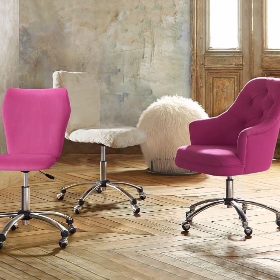 Velvet Tufted Desk Chair Pbteen Velvet Tufted Desk Chair Save