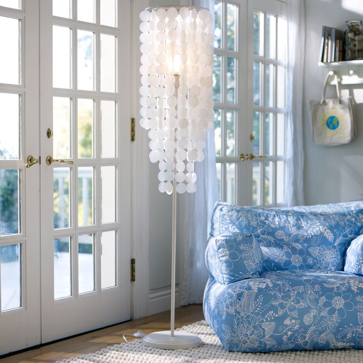 Capiz Floor Lamp Pbteen