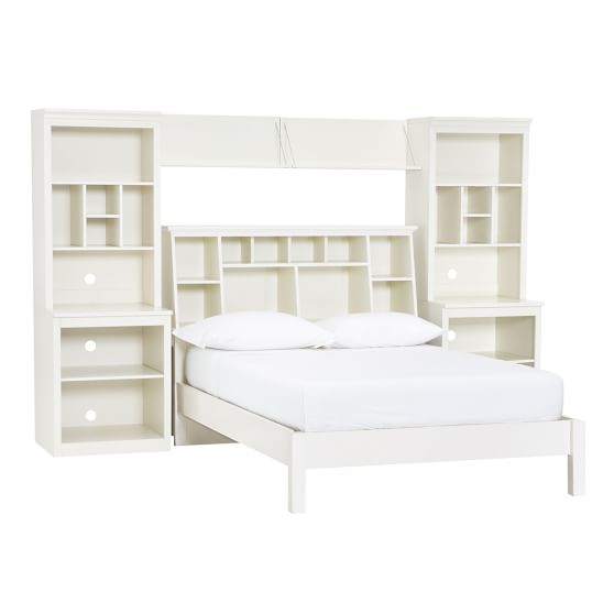 StuffYourStuff Classic Bed System (Bed, Towers, Shelves + Desk) PBteen