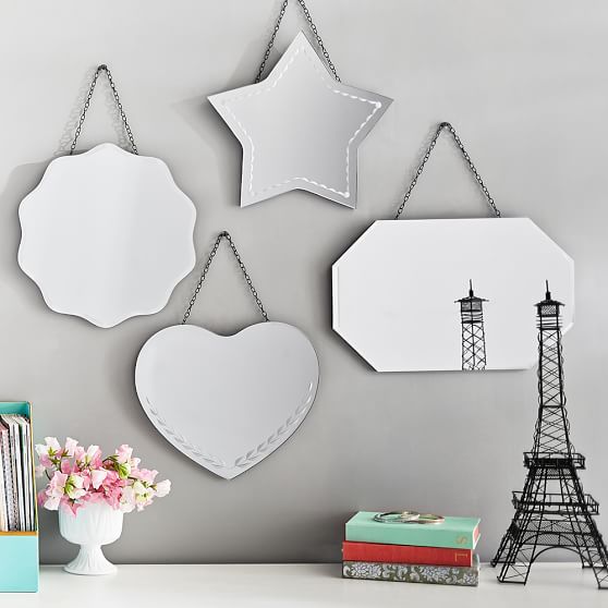 Vintage Frameless Mirrors Pbteen Vintage Frameless Mirrors
