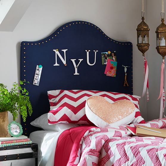 No Nails Nailhead Faux Headboard PBteen