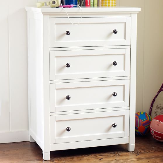 Beadboard 4 Drawer Dresser Pbteen Alternate Finish White Shown With Dottie S Sold Separately
