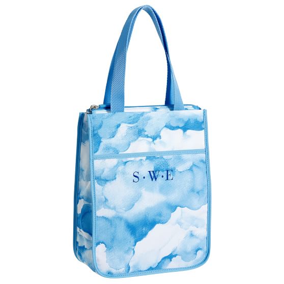 Gear Up Blue Clouds Tote Lunch Bag Pb Gear Up Blue Clouds Tote Lunch Bag