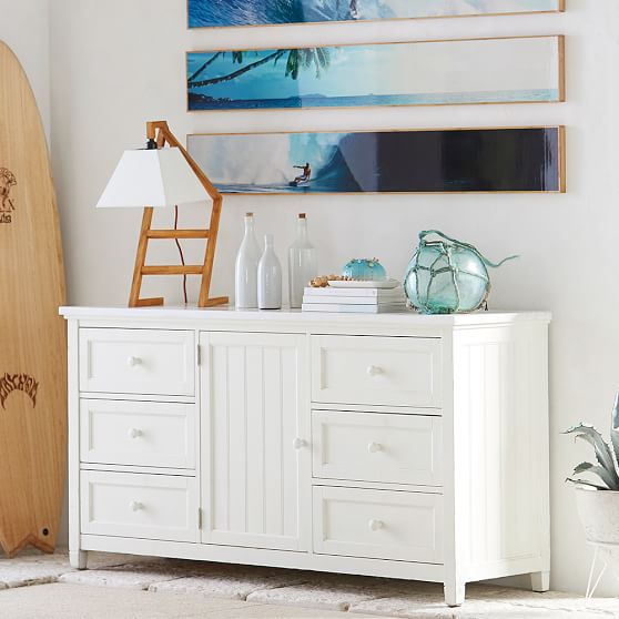 Beadboard Wide Dresser Pbteen Null