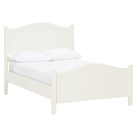 Beadboard Curved Headboard Bed + Trundle | PBteen