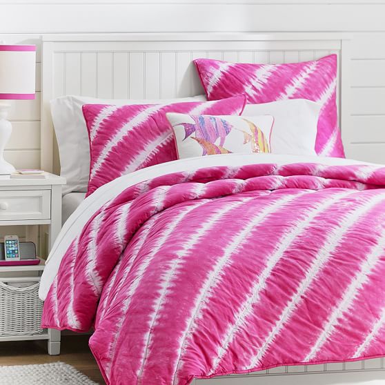 Tahiti Tie Dye Quilt Sham Pink Magenta Pbteen Tahiti Tie Dye Quilt Sham Pink Magenta