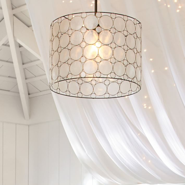 Piper Capiz Hanging Pendant Pbteen