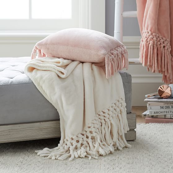 Bohemian Throw Blankets Extraordinary Plush Bohemian Fringe Throw PBteen Bohemian Throw Blankets Extraordinary Plush Bohemian Fringe Throw PBteen