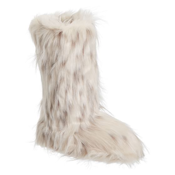 Snow Cat FauxFur Tall Booties PBteen