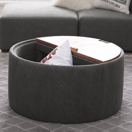 Alex Round Storage Table PBteen