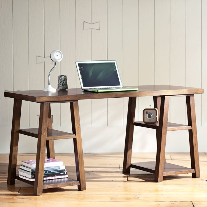 Customize It Simple Trestle Desk Pbteen