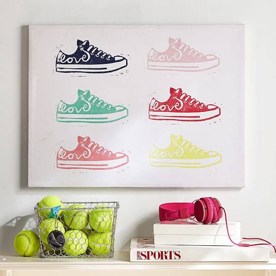 Tennis Shoe Canvas Art PBteen