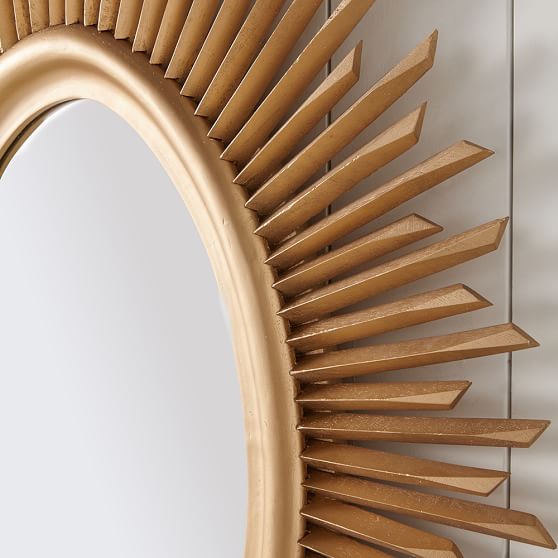 Gold Sunburst Mirror Pbteen Roll Over Image To Zoom