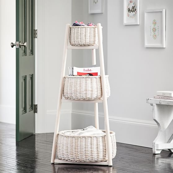 Rattan 3Tier Storage Tower PBteen