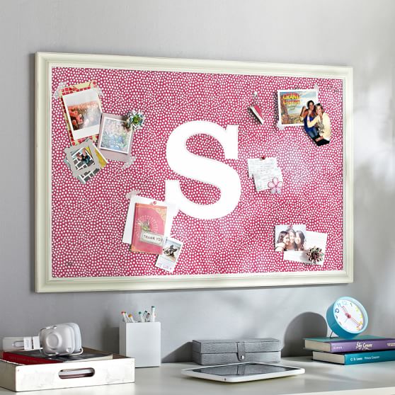 Mini Dot Framed Pinboard Pink Magenta PBteen