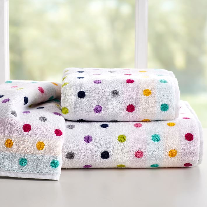 Confetti Dot Bath Towels Pb