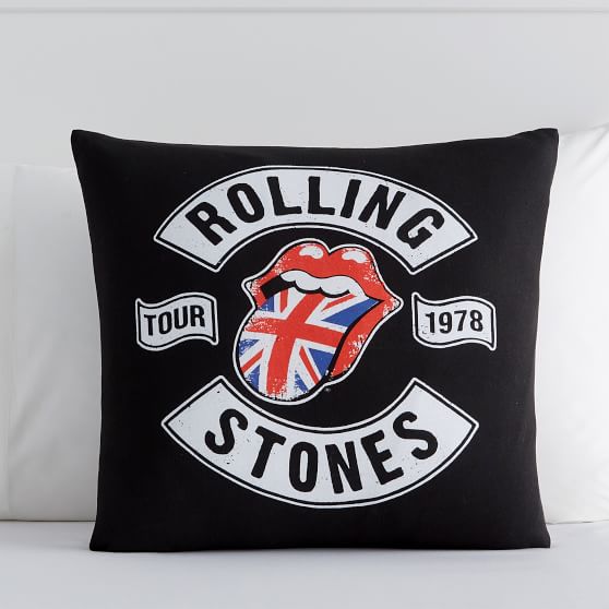 Rolling Stones Bravado Band Art Pillow Cover Pbteen Rolling Stones Bravado Band Art Pillow Cover