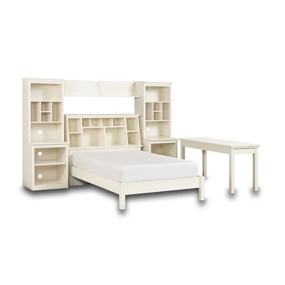 StuffYourStuff Classic Bed System (Bed, Towers, Shelves + Desk) PBteen