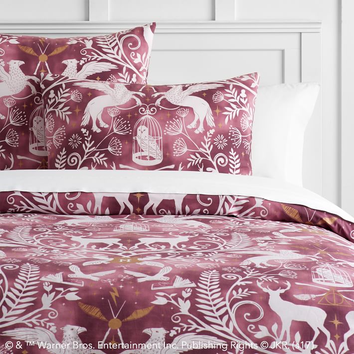 Harry Potter Patronus Damask Duvet Cover Sham Burdy Pbteen