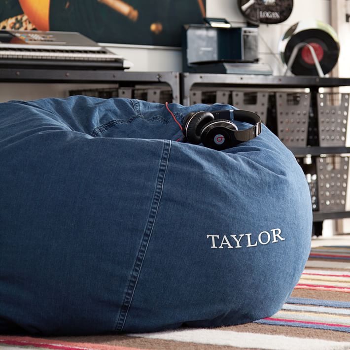 Denim Enzyme Washed Beanbag Pbteen