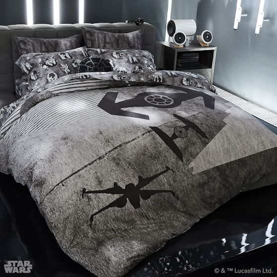 Star Wars Space Chase Duvet Cover Sham Pbteen Em Star Wars Space Chase Duvet
