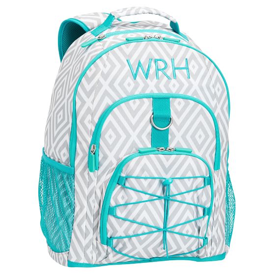 GearUp Gray Preppy Diamond Backpack PBteen