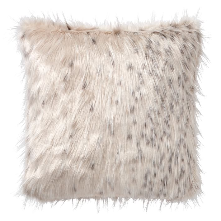 Snow Cat FauxFur Pillow Cover PBteen Gorgeous Grey Faux Fur Pillow Covers Snow Cat FauxFur Pillow Cover PBteen Gorgeous Grey Faux Fur Pillow Covers
