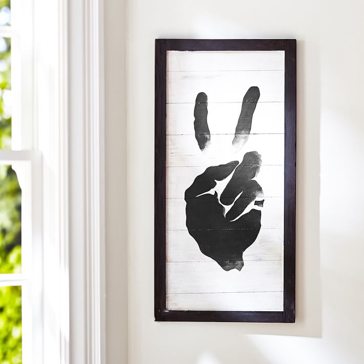 Peace Sign Wood Art Pb