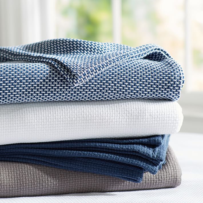 pbteen classic organic cotton blanket pbteen