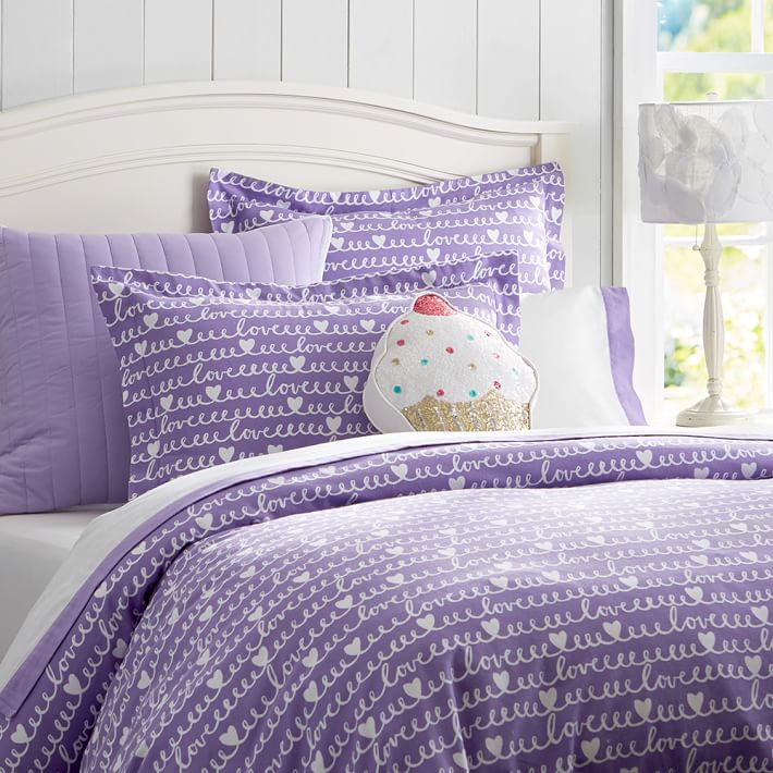 Loops A Lot Flannel Duvet Cover Sham Pbteen