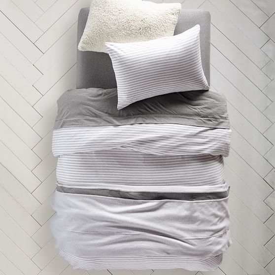 Classic Stripe Favorite Tee Duvet Cover + Sham PBteen