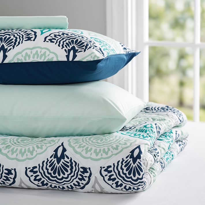 Feather Scallop Value Comforter Set Pbteen