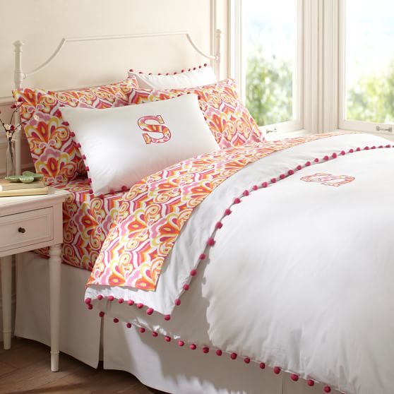 Color Pop Portofino Appliqué Duvet Cover Sham Pbteen Color Pop Portofino Appliqué Duvet Cover Sham
