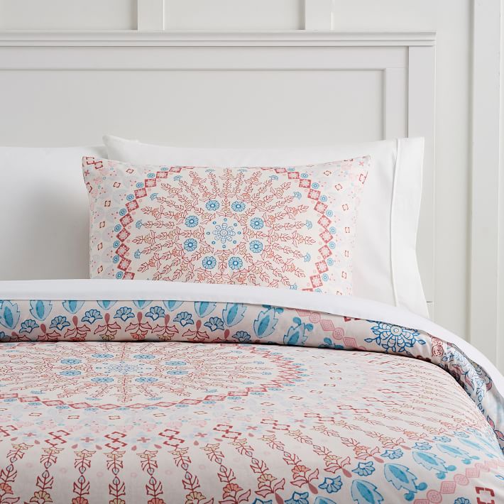 Maya Medallion Organic Duvet Cover Sham Pbteen