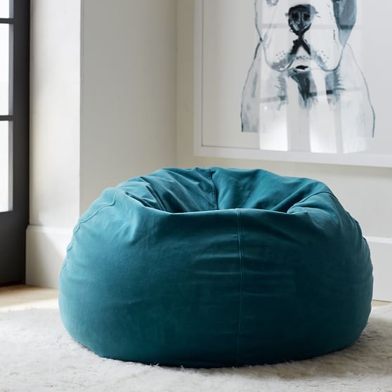 Peacock Velvet Beanbag Pbteen Peacock Velvet Beanbag