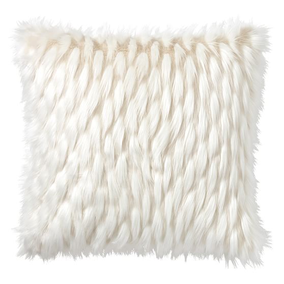 FauxFur Pillow Cover Winter Fox PBteen New Faux Sheepskin Pillow Cover FauxFur Pillow Cover Winter Fox PBteen New Faux Sheepskin Pillow Cover