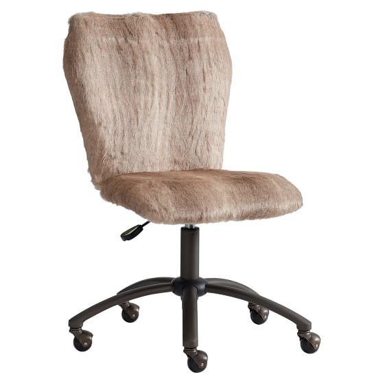 Wolf FauxFur Airgo Desk Chair PBteen