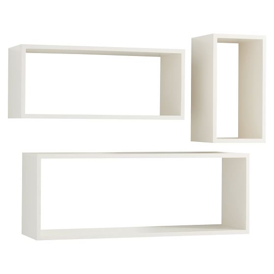 Nesting Cube Shelves, Set of 3 PBteen