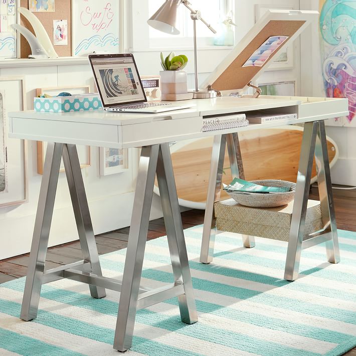 Customize It Project Metal A Frame Desk Pbteen