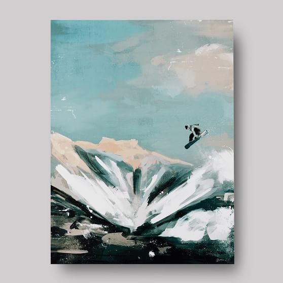 snowboarder canvas art 30