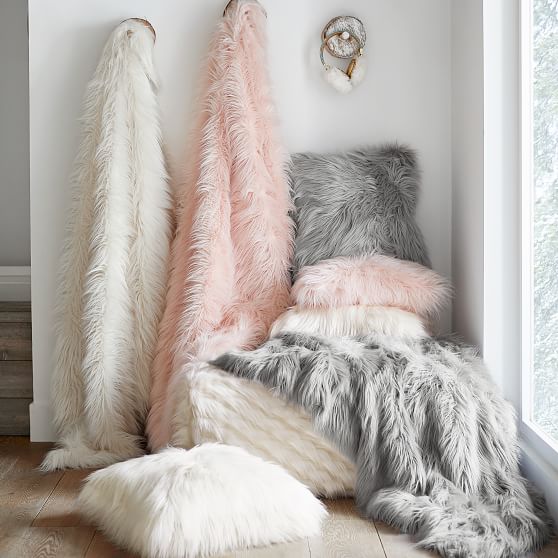 furific faux fur throws
