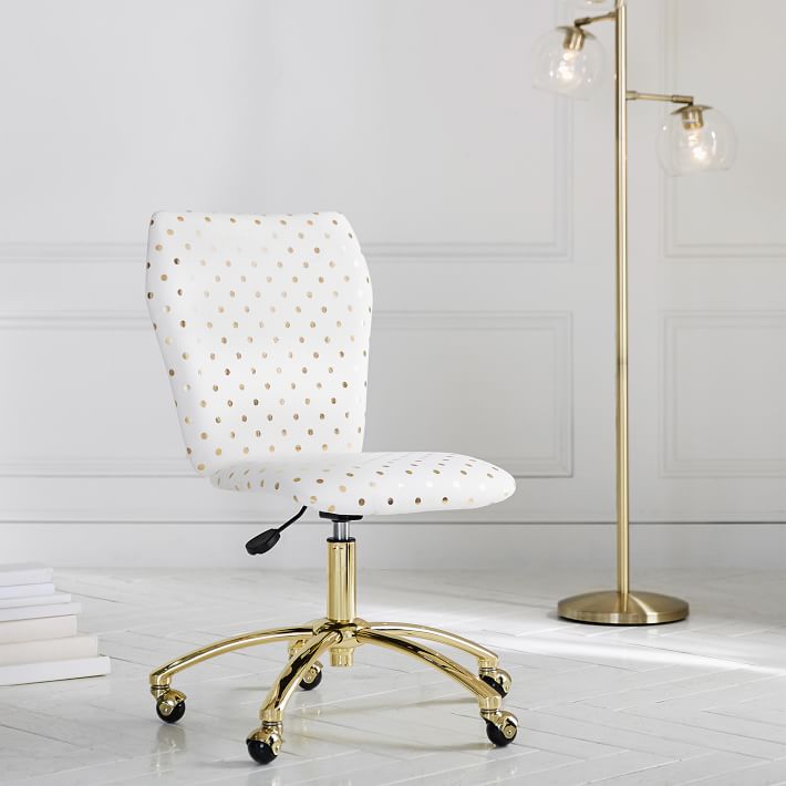 gold desk chair peekaboo the emily meritt gold dot airgo chair pbteen gold desk chair peekaboo the emily meritt gold dot airgo chair pbteen