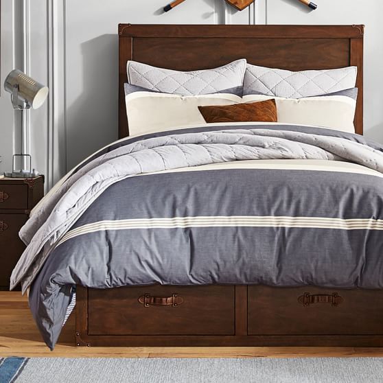 Beachstone Stripe Duvet Cover + Sham PBteen