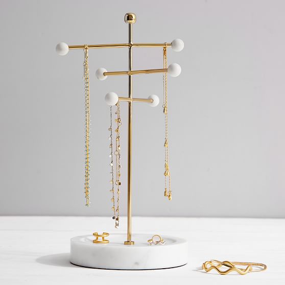 Marble and Gold Necklace Holder PBteen