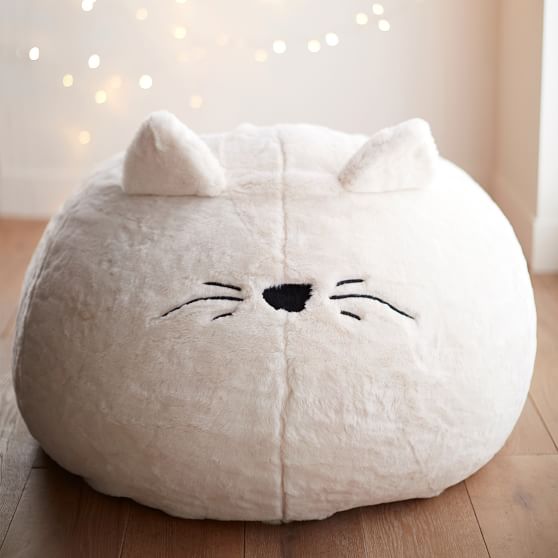 Cat Faux Fur Beanbag Pb Cat Faux Fur Beanbag
