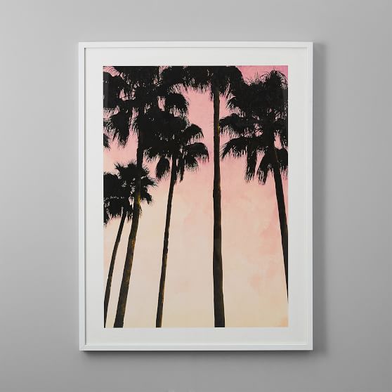 Palm Trees And Pink Skies Framed Art By Minted Pb Palm Trees And Pink Skies Framed Art By Minted