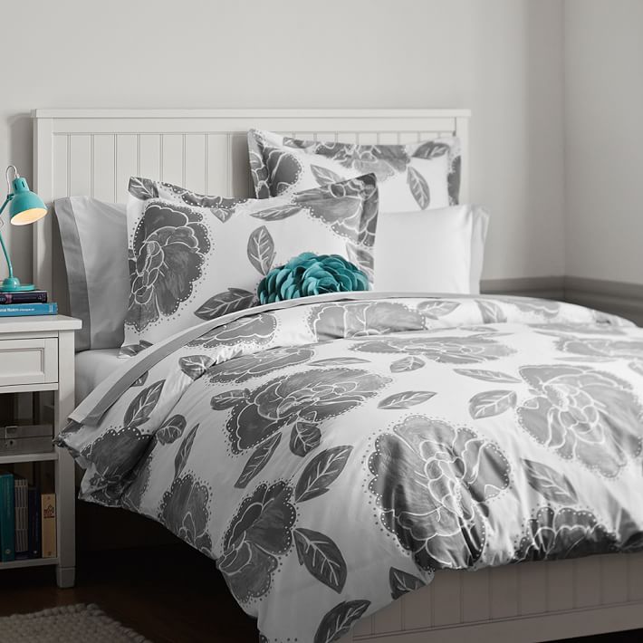 floral dot duvet cover