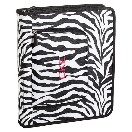 Gear up black zebra homework holder 04 picture