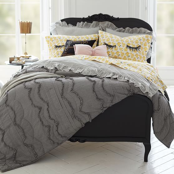 the emily meritt scallop ruffle quilt sham pbteen