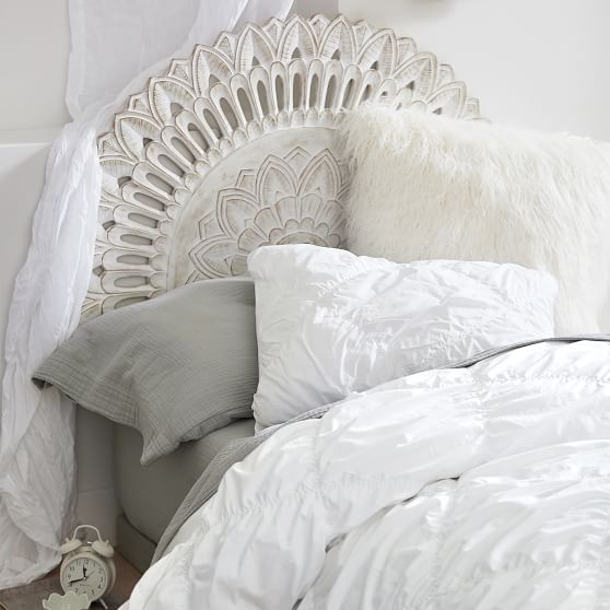 Mandala Carved Faux Headboard Pbteen